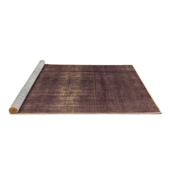 Sideview of Machine Washable Oriental Brown Industrial Rug, wshurb1040brn