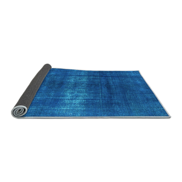 Sideview of Oriental Light Blue Industrial Rug, urb1040lblu