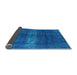 Sideview of Oriental Light Blue Industrial Rug, urb1040lblu