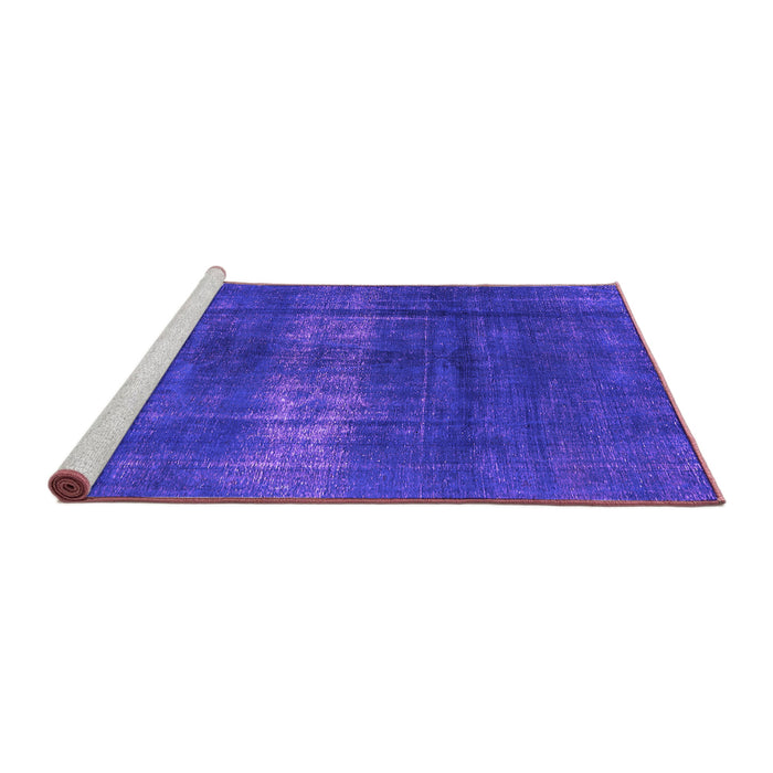 Sideview of Machine Washable Oriental Purple Industrial Area Rugs, wshurb1040pur