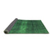 Sideview of Oriental Green Industrial Rug, urb1040grn