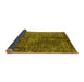 Sideview of Oriental Yellow Industrial Rug, urb1041yw