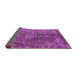 Sideview of Oriental Purple Industrial Rug, urb1041pur