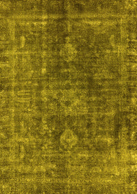 Oriental Yellow Industrial Rug, urb1041yw