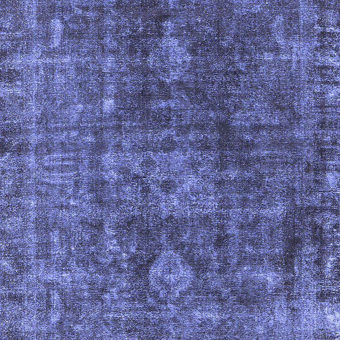 Machine Washable Oriental Blue Industrial Rug, wshurb1041blu