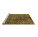 Sideview of Machine Washable Oriental Brown Industrial Rug, wshurb1041brn