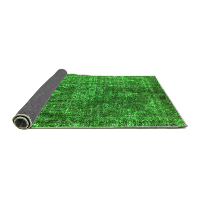 Sideview of Oriental Green Industrial Rug, urb1041grn
