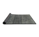 Sideview of Mid-Century Modern Gunmetal Gray Oriental Rug, urb1042