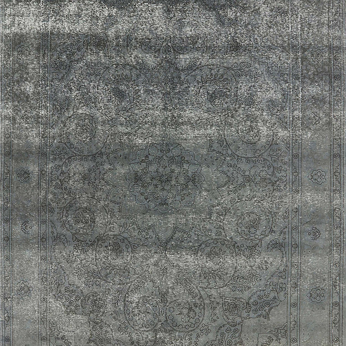 Machine Washable Industrial Modern Gunmetal Gray Rug, wshurb1042