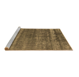 Sideview of Machine Washable Oriental Brown Industrial Rug, wshurb1042brn