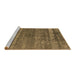 Sideview of Machine Washable Oriental Brown Industrial Rug, wshurb1042brn