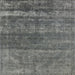 Square Machine Washable Industrial Modern Gunmetal Gray Rug, wshurb1042