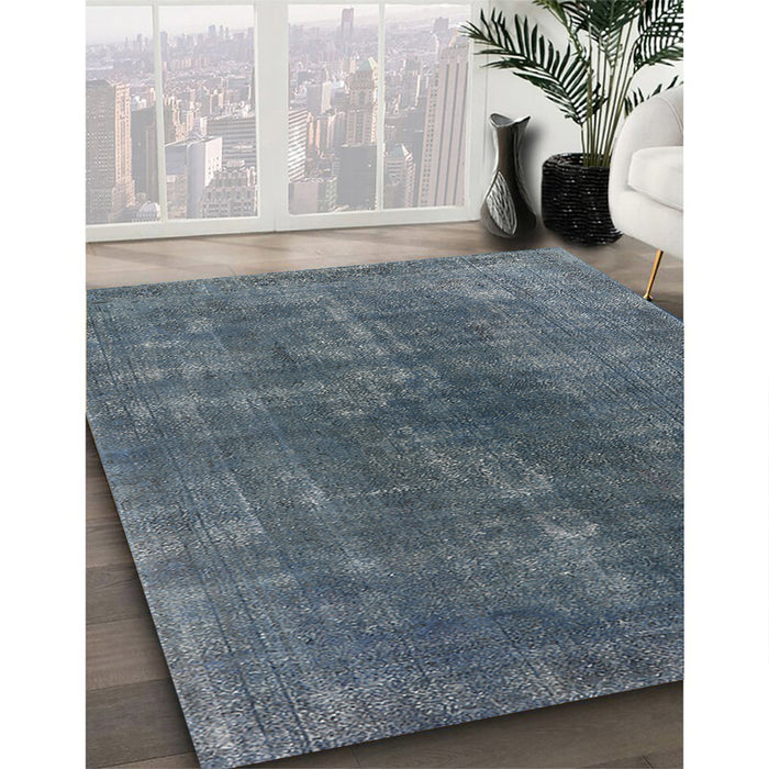 Machine Washable Industrial Modern Slate Gray Rug in a Family Room, wshurb1043