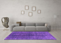 Machine Washable Oriental Purple Industrial Rug, wshurb1043pur