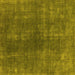 Square Oriental Yellow Industrial Rug, urb1043yw