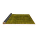 Sideview of Oriental Yellow Industrial Rug, urb1043yw