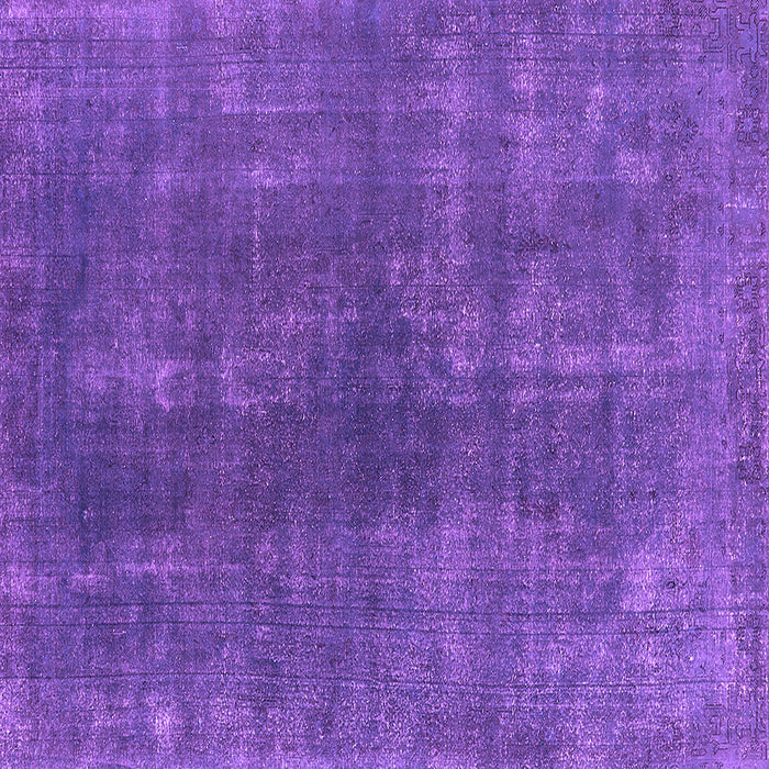 Square Machine Washable Oriental Purple Industrial Area Rugs, wshurb1043pur
