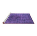 Sideview of Machine Washable Oriental Purple Industrial Area Rugs, wshurb1044pur