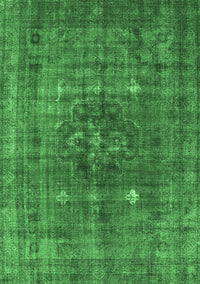 Oriental Emerald Green Industrial Rug, urb1044emgrn