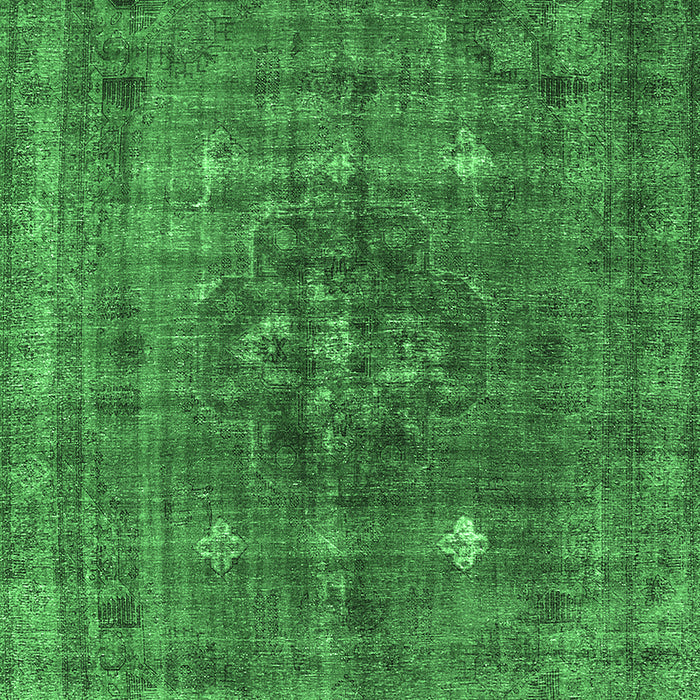 Oriental Emerald Green Industrial Rug, urb1044emgrn