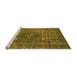 Sideview of Machine Washable Oriental Orange Industrial Area Rugs, wshurb1044org