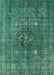 Mid-Century Modern Sea Green Oriental Rug, urb1044