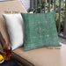 Front View of Mid-Century Modern Urban Square Sea Green Throw Pillow, 18 inch by 18 inch, pwurb1044