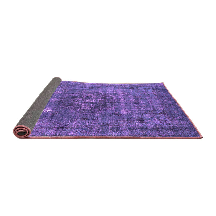 Sideview of Oriental Purple Industrial Rug, urb1044pur