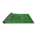 Sideview of Oriental Emerald Green Industrial Rug, urb1044emgrn