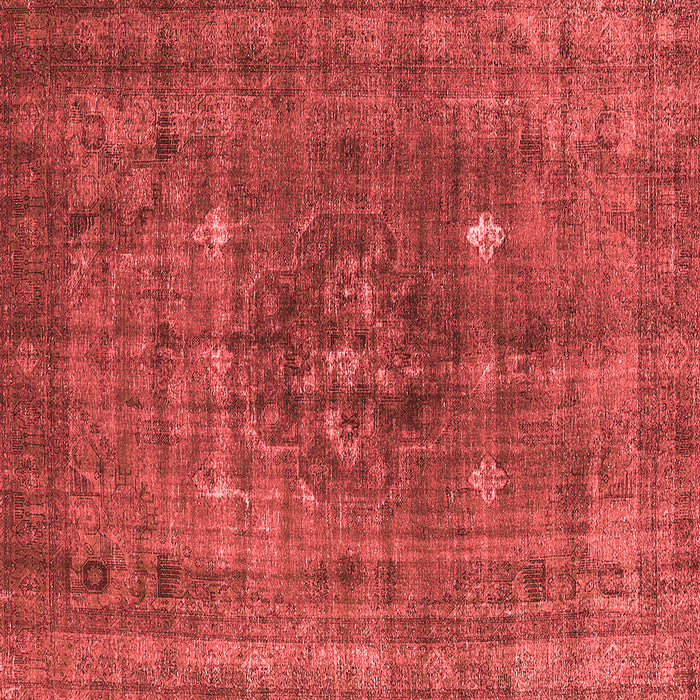 Machine Washable Oriental Red Industrial Rug, wshurb1044red