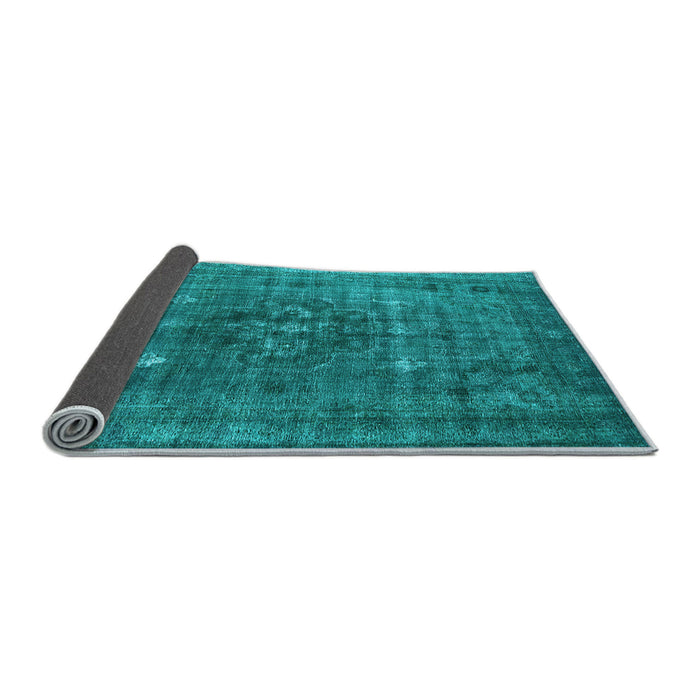 Sideview of Oriental Light Blue Industrial Rug, urb1044lblu