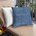 Front View of Mid-Century Modern Urban Square Blueberry Blue Throw Pillow, 18 inch by 18 inch, pwurb1045