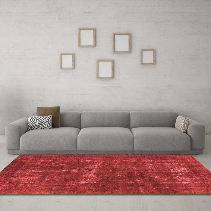 Bohemian Red Washable Rugs