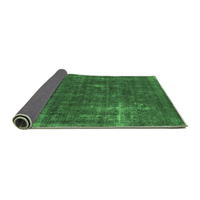 Sideview of Oriental Emerald Green Industrial Rug, urb1046emgrn