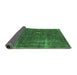 Sideview of Oriental Emerald Green Industrial Rug, urb1046emgrn