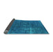 Sideview of Oriental Light Blue Industrial Rug, urb1046lblu