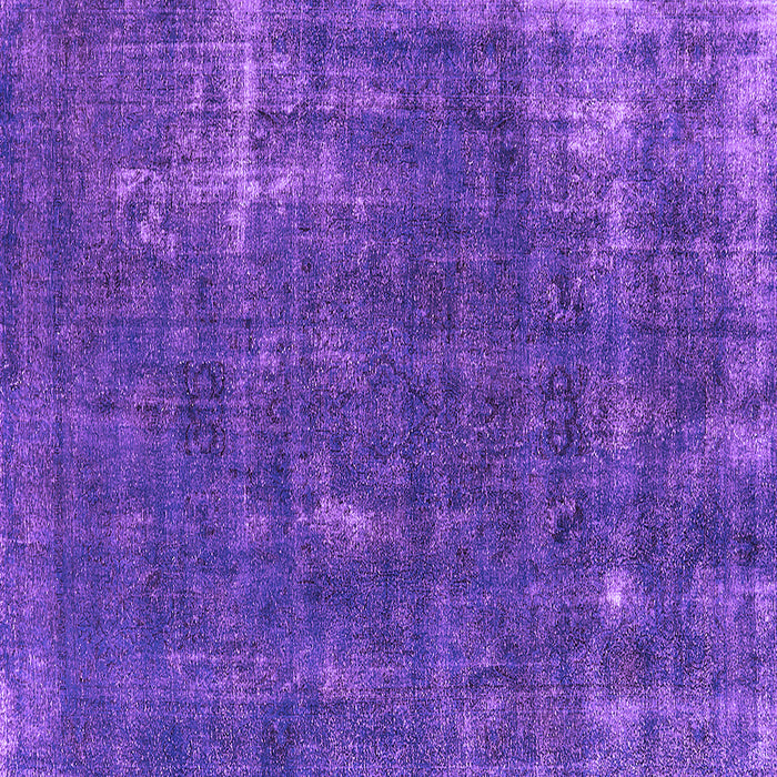 Square Machine Washable Oriental Purple Industrial Area Rugs, wshurb1046pur