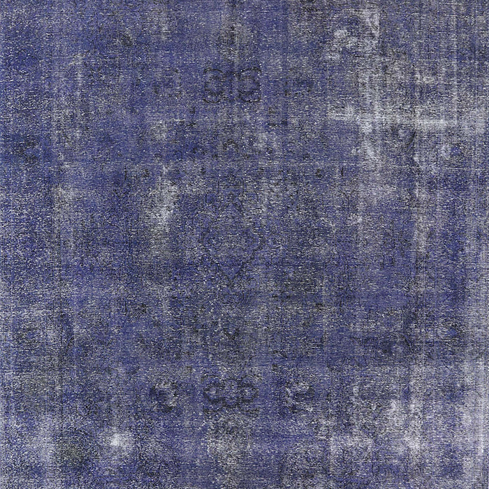 Mid-Century Modern Slate Blue Grey Oriental Rug, urb1046