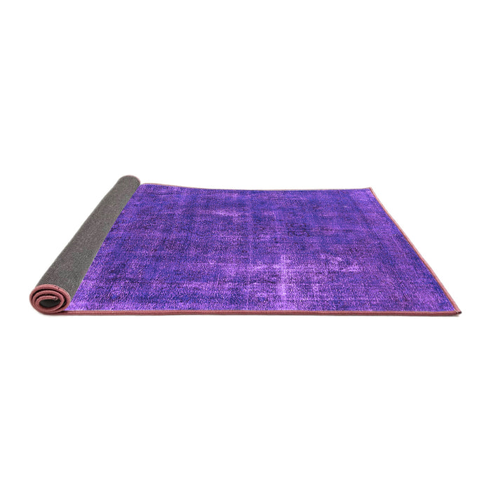 Sideview of Oriental Purple Industrial Rug, urb1046pur