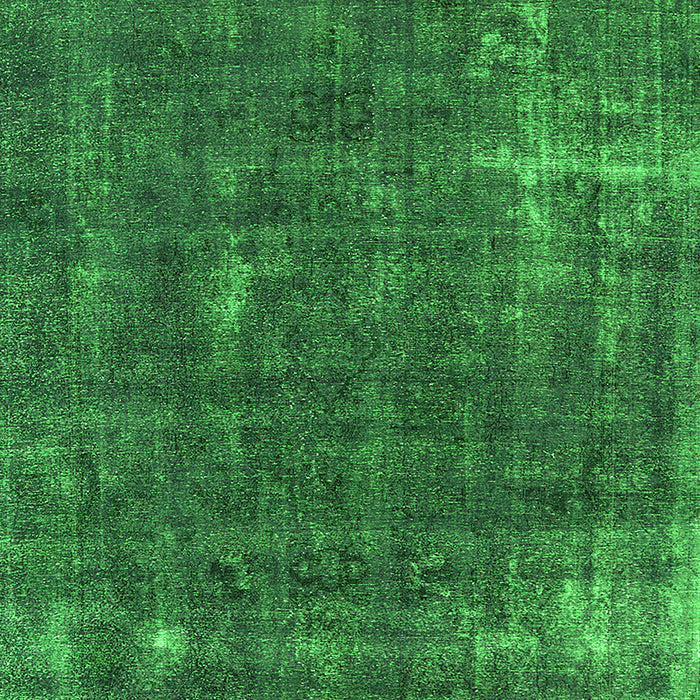 Machine Washable Oriental Green Industrial Area Rugs, wshurb1046grn