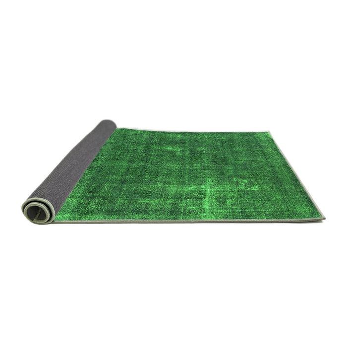 Sideview of Oriental Green Industrial Rug, urb1046grn