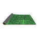 Sideview of Oriental Green Industrial Rug, urb1046grn