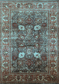 Oriental Light Blue Industrial Rug, urb1047lblu