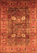 Oriental Orange Industrial Rug, urb1047org