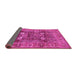 Sideview of Oriental Pink Industrial Rug, urb1047pnk