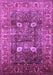 Machine Washable Oriental Purple Industrial Area Rugs, wshurb1047pur