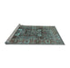 Sideview of Machine Washable Oriental Light Blue Industrial Rug, wshurb1047lblu