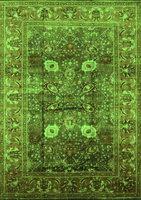 Oriental Green Industrial Rug, urb1047grn