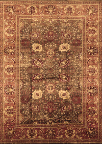 Oriental Brown Industrial Rug, urb1047brn