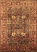 Oriental Brown Industrial Rug, urb1047brn